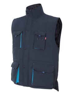 Chaleco acolchado bicolor