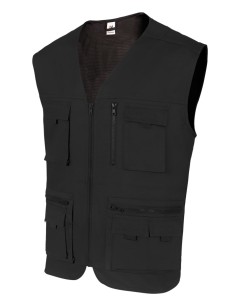 Chaleco sarga multibolsillos