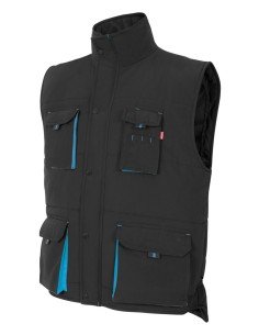 Chaleco acolchado bicolor