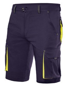 Bermuda bicolor stretch multibolsillos