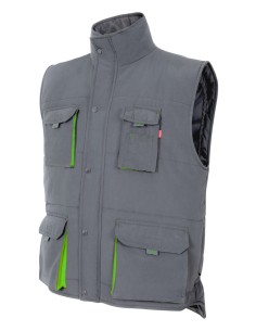 Chaleco acolchado bicolor