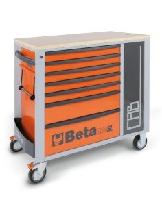 C24SL-CAB CAJONERA MÓVIL CON 7 CAJONES Y ARMARIO PORTA-OBJETOS