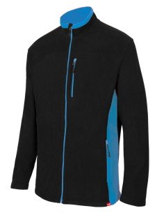CHAQUETA POLAR BICOLOR. NEGRO CELESTE TALLA S-3XL 2