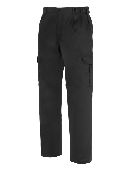 PANTALÓN MULTIBOLSILLOS CON FORRO 1001F-NEGRO TALLA 34-66