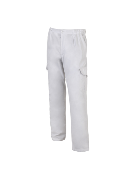 PANTALÓN MULTIBOLSILLOS CON FORRO 1001F-BLANCO TALLA 34-66
