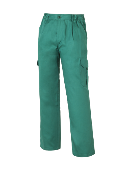 PANTALÓN MULTIBOLSILLOS CON FORRO 1001F-VERDE TALLA 34-66