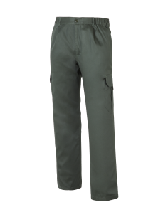 PANTALÓN MULTIBOLSILLOS CON FORRO 1001F-VERDE OSCURO TALLA 34-66