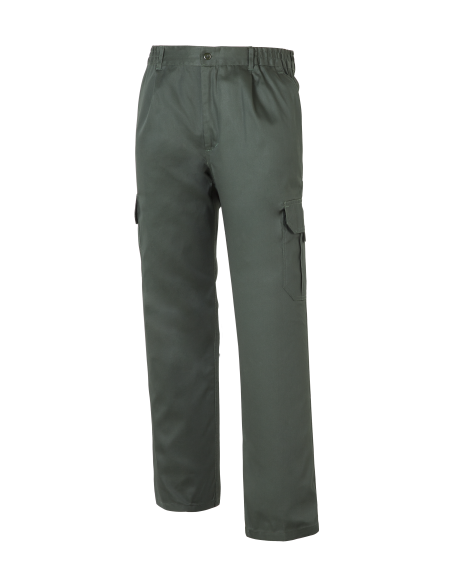 PANTALÓN MULTIBOLSILLOS CON FORRO 1001F-VERDE OSCURO TALLA 34-66