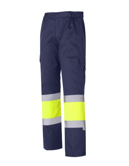 PANTALÓN MULTIBOLSILLOS COMBINADO ALGODÓN