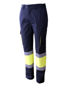 PANTALÓN COMBINADO STRETCH CON BANDAS SEGMENTADAS Y FORRO