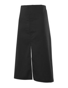 DELANTAL CON ABERTURA D. SALA. NEGRO