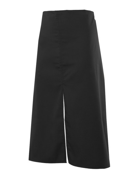 DELANTAL CON ABERTURA D. SALA. NEGRO