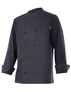 CHAQUETA COCINERO M L. NEGRO TALLA 48-64