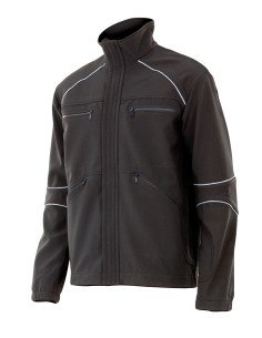 CAZADORA TECNICA SOFTSHELL. NEGRO