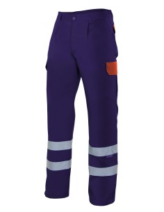 PANTALÓN BICOLOR MULTI CINTA. MARINO AM.FLUOR TALLA S-XL 2