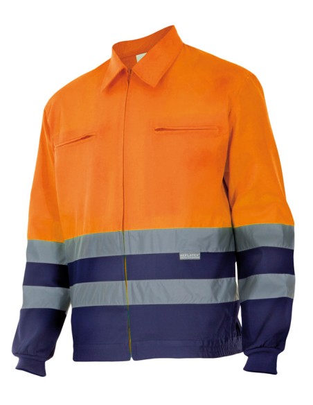 CAZADORA AV BICOLOR. SUP NAR INF MAR TALLA S-3XL