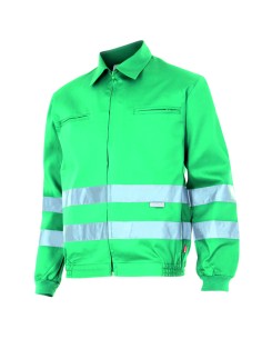CAZADORA CINTA ALTA VISIBILIDA. VERDE TALLA S-3XL