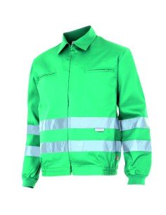 CAZADORA CINTA ALTA VISIBILIDA. VERDE TALLA S-3XL