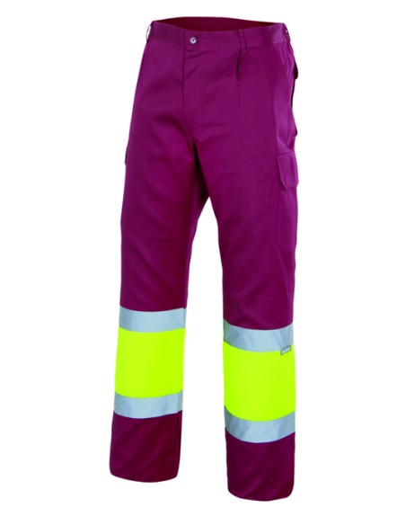 PANTALÓN BIC. AV FORRADO. GRANAT AM.FLUOR TALLA S-3XL