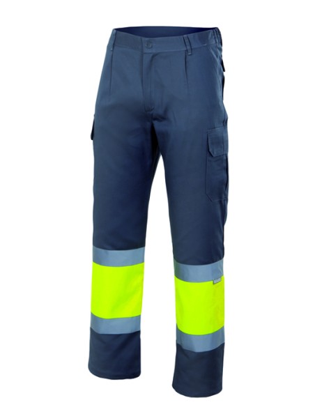 PANTALÓN BIC. AV FORRADO. SUP GRIS INF AM TALLA S-3XL
