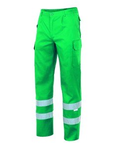 PANTALON MULTIBOLSILLOS CINTA. VERDE TALLA S-3XL