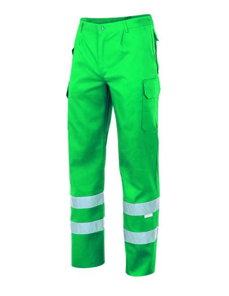 PANTALON MULTIBOLSILLOS CINTA. VERDE TALLA S-3XL
