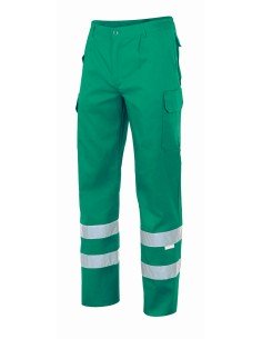 PANTALON MULTIBOLSILLOS CINTA. VERDE TALLA S-3XL 2