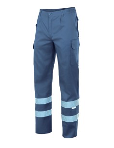 PANTALON MULTIBOLSILLOS CINTA. GRIS TALLA S-3XL