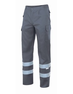PANTALON MULTIBOLSILLOS CINTA. GRIS TALLA S-3XL 2