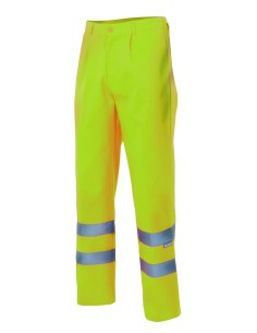 PANTALON DE ALTA VISIBILIDAD. AMARILLO FLUOR TALLA S-5XL