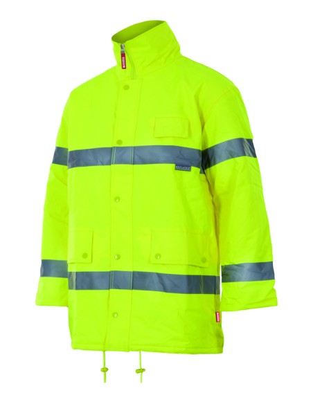 PARKA DE ALTA VISIBILIDAD. AMARILLO FLUOR TALLA S-3XL