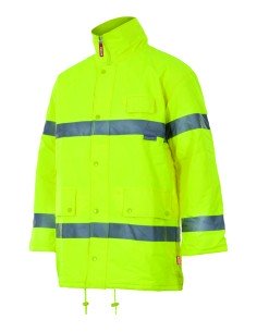 PARKA DE ALTA VISIBILIDAD. AMARILLO FLUOR TALLA S-3XL 2