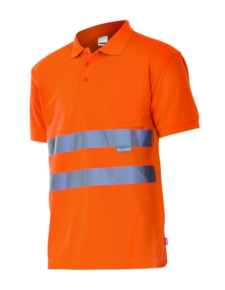 POLO ALTA VISIBILIDAD. NARANJA FLUOR TALLA S-5XL