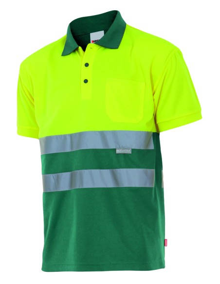 POLO BICOLOR ALTA VISIBILIDAD. SUP AMA INF VER TALLA S-5XL