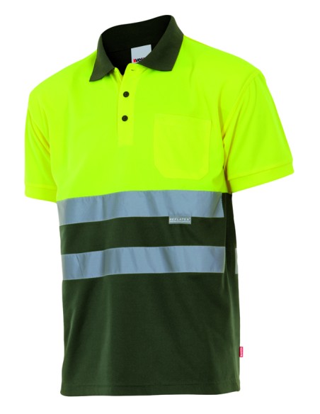 POLO BICOLOR ALTA VISIBILIDAD. A.FLUOR V.CAZA TALLA S-5XL