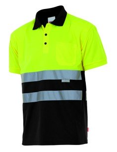 POLO BICOLOR ALTA VISIBILIDAD. A.FLUOR VER CAZ 2