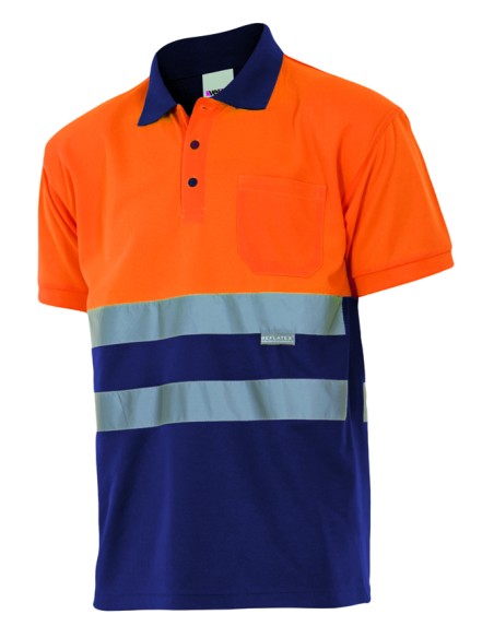 POLO BICOLOR ALTA VISIBILIDAD. SUP NAR INF MAR TALLA S-5XL