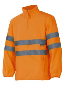 FORRO POLAR ALTA VISIBILIDAD. NARANJA FLUOR TALLA XS-3XL 2