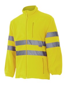CHAQUETA POLAR A. V.  AMARILLO FLUOR TALLA XS-5XL 2