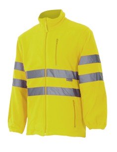 CHAQUETA POLAR A. V.  AMARILLO FLUOR TALLA XS-5XL 2