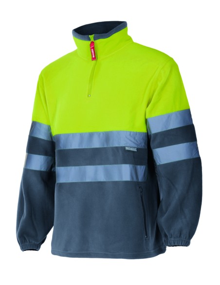 FORRO POLAR BICOLOR A VISIBILI. SUP AM INF GRIS TALLA S-3XL