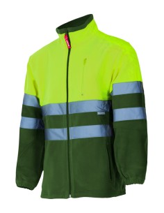 CHAQUETA POLAR BICOLOR A VISIB. A.FLUOR V.CAZA TALLA XS-5XL