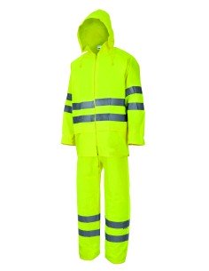 TRAJE DE LLUVIA ALTA VISIBILID. AMARILLO FLUOR TALLA L-XXL