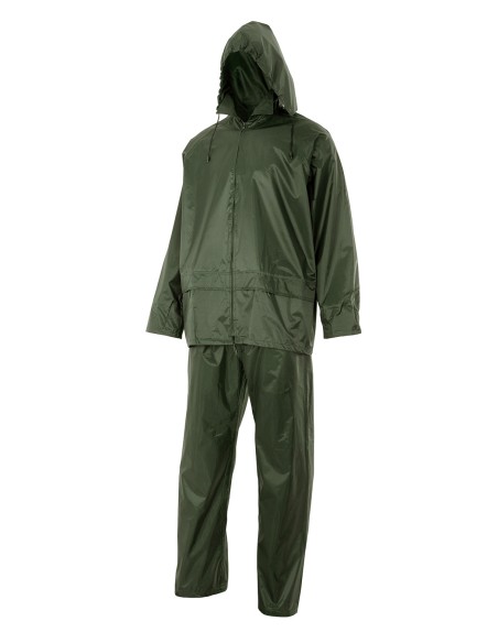 TRAJE INGENIERO DE LLUVIA. VERDE TALLA L-3XL