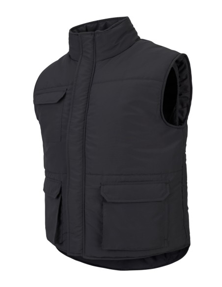 CHALECO ACOLCHADO MULTIBOLS. NEGRO TALLA S-3XL