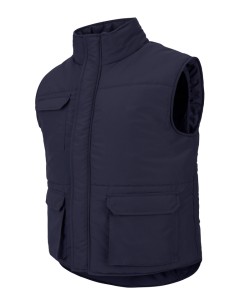 CHALECO ACOLCHADO MULTIBOLS. AZUL NAVY TALLA S-3XL