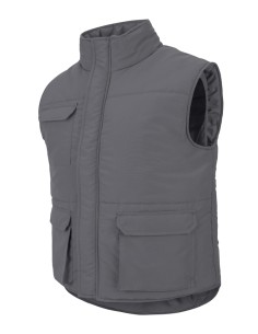 CHALECO ACOLCHADO MULTIBOLS. GRIS TALLA S-3XL 2
