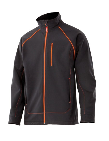 SOFT SHELL. NEGRO NAR.FLOUR TALLA S-3XL