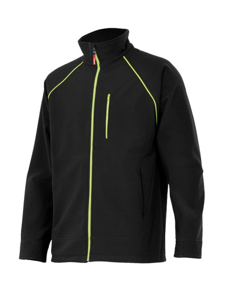 SOFT SHELL. NEGRO AM.FLUOR TALLA S-3XL
