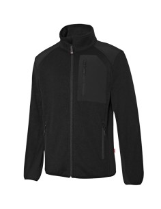 CHAQUETA PUNTO CON REFUERZOS. NEGRO NEGRO TALLA XS-3XL